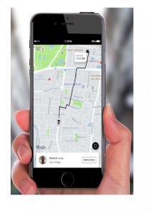 Drop Location of the Taxi software